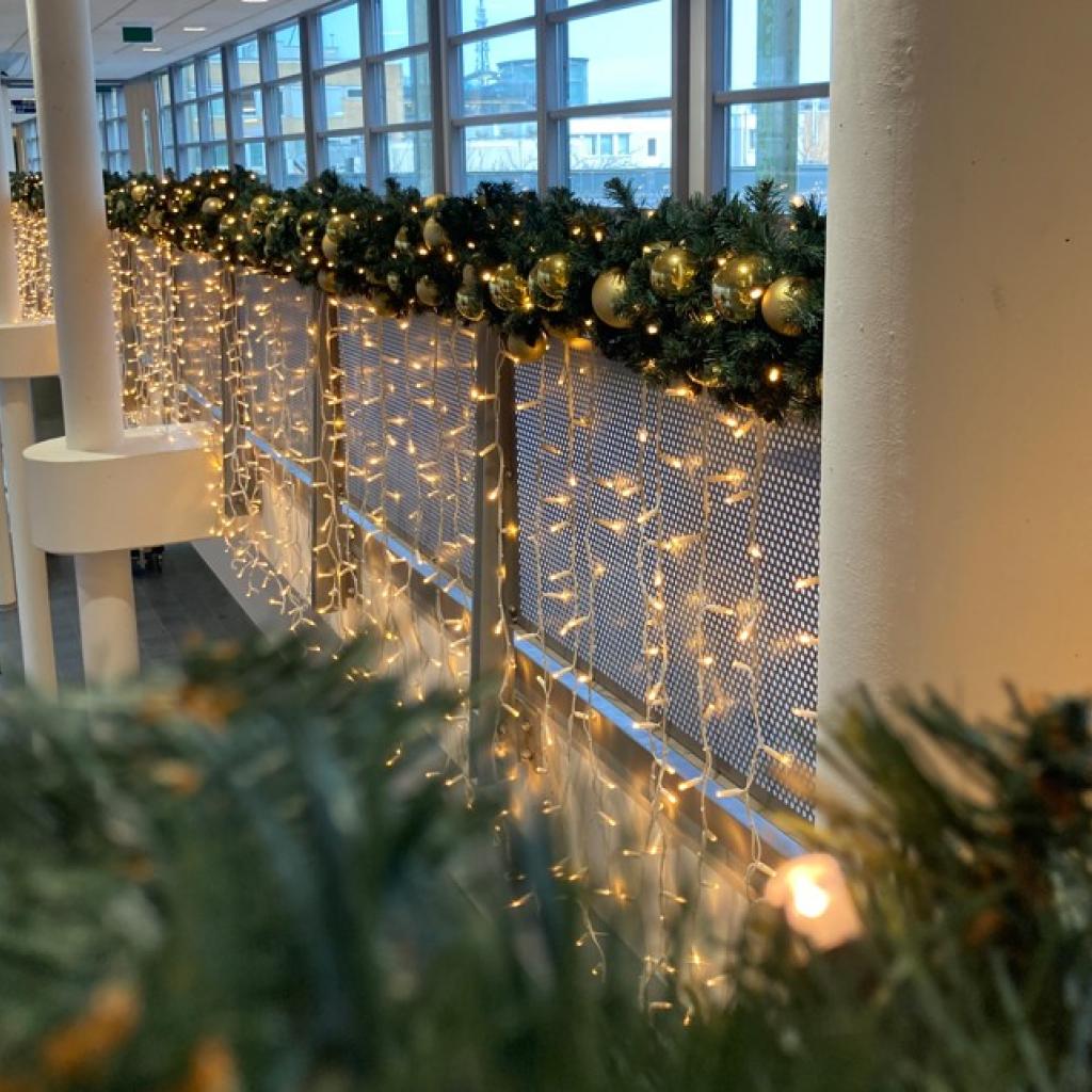 kerstdecoratie in het ziekenhuis